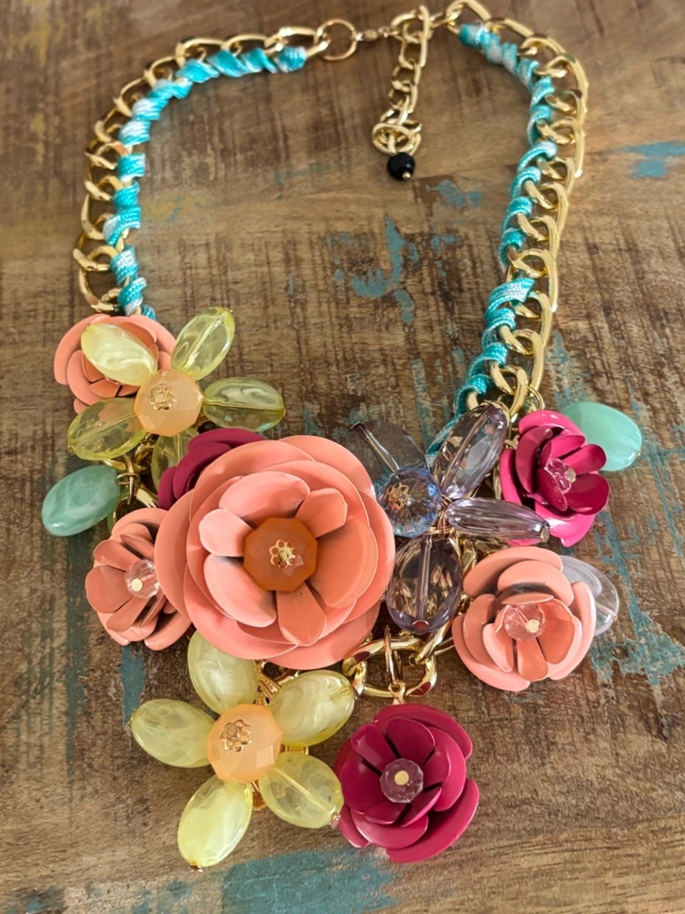 Aratta Floral Fields Statement Necklace NWOT - Picture 3 of 4